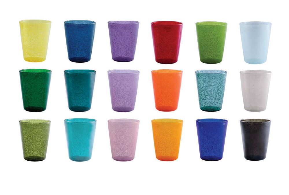 Bicchiere liquore colorato