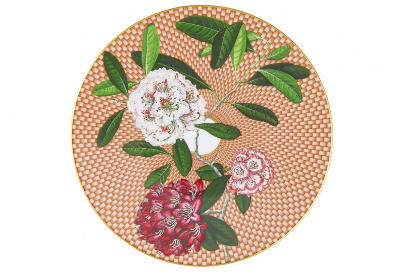 Tresor Fleuri - Piatto cm. 22 Beige Rhododendron