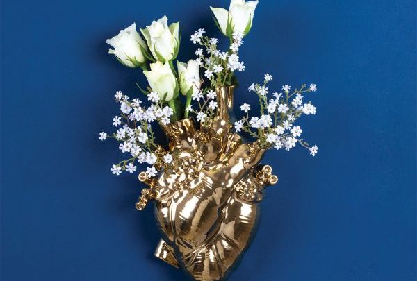Vaso in porcellana Love in Bloom Gold